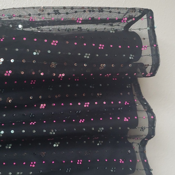 NWT Wonder Nation girls black sequence dress size XXL (18) - Picture 5 of 9